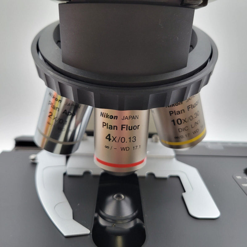 Nikon Microscope Eclipse Ci-L with 2x Apo and Fluorite Objectives for Pathology - microscopemarketplace