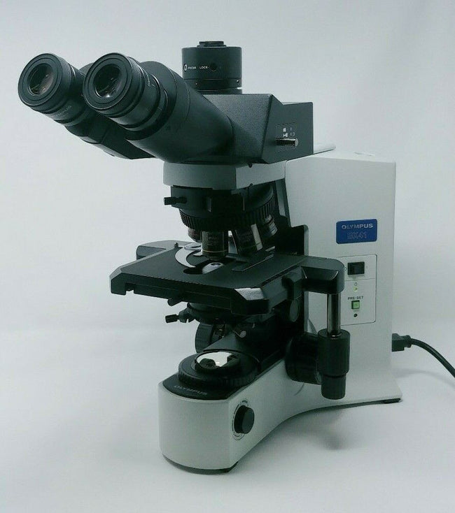 Olympus Microscope BX41 with PlanApos and Superwide Trinocular Head - microscopemarketplace