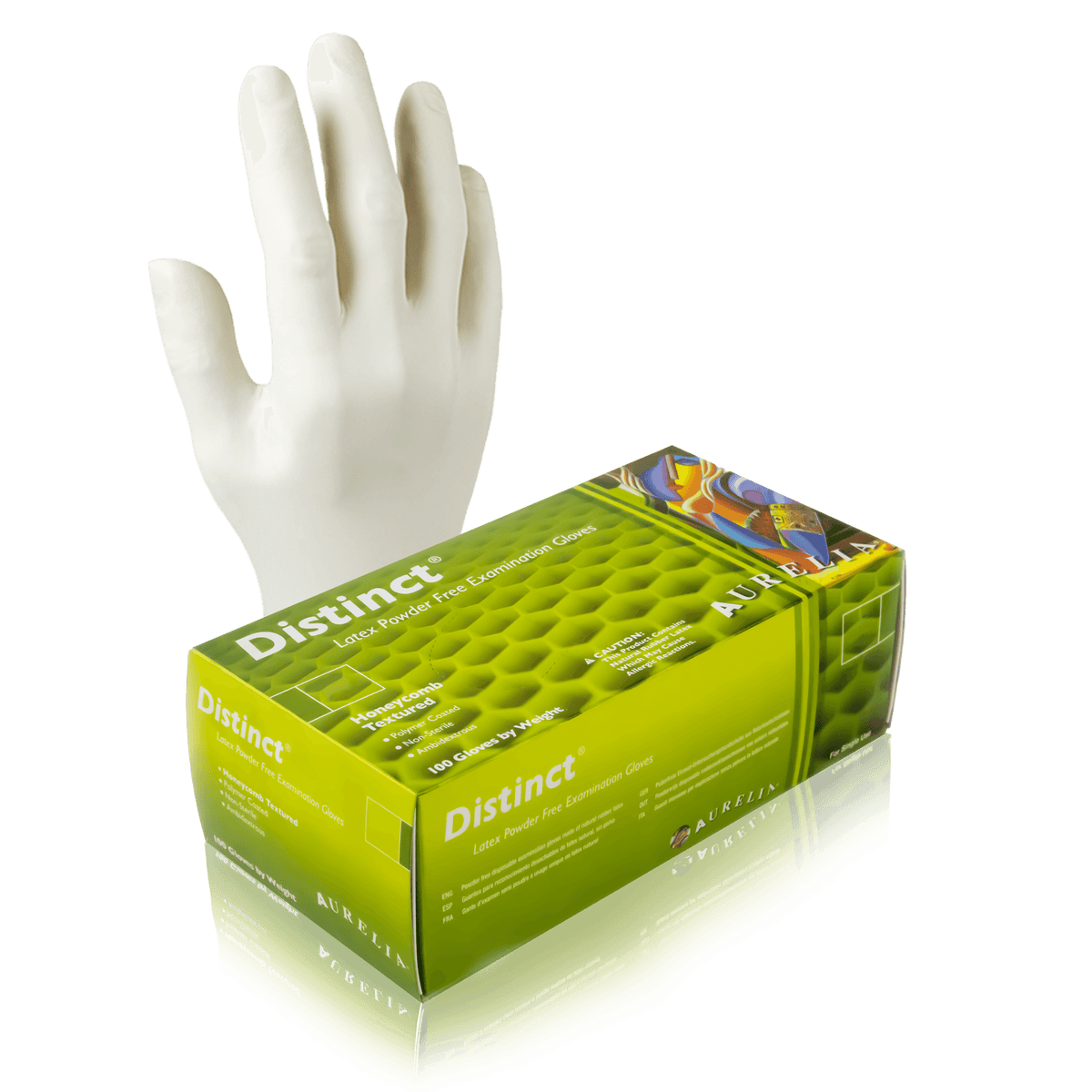 Aurelia Distinct White Powder-Free Latex Gloves