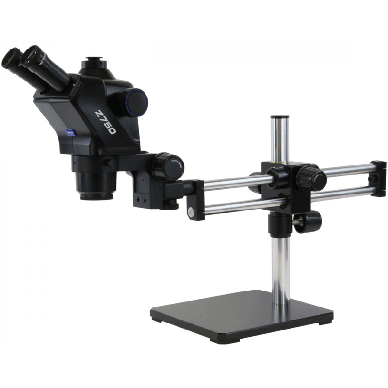 Unitron Z750 Zoom Trinocular Stereo Microscope on Ball Bearing Boom Stand | Model 75036 - Microscope Marketplace