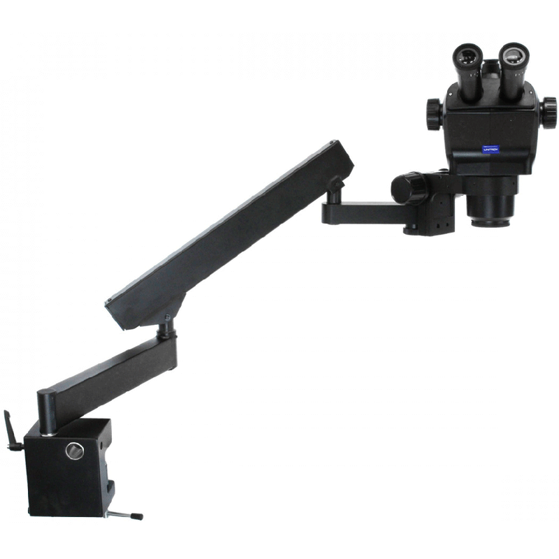 Unitron Z750 Zoom Trinocular Stereo Microscope on Flex Arm Stand | Model 75037 - Microscope Marketplace