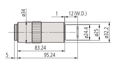 Mitutoyo 100x LCD Plan APO NIR Objective - microscopemarketplace