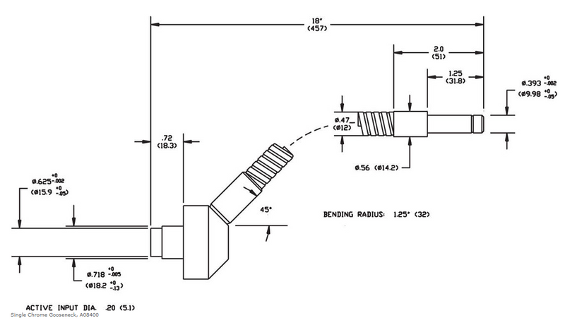 Schott Single Gooseneck Fiber-Optic Light Guide 18" | A08400 - Microscope Marketplace