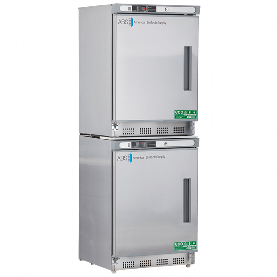 ABS 9 Cu Ft Stainless Steel Refrigerator/Freezer Combo Unit Left Hinged ABT-HC-RFC9SS-LH - microscopemarketplace