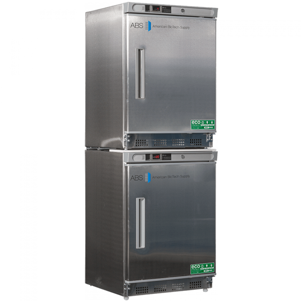 ABS 9 Cu Ft Premier Stainless Steel Refrigerator/Freezer Combo Unit ABT-HC-RFC9SS - microscopemarketplace