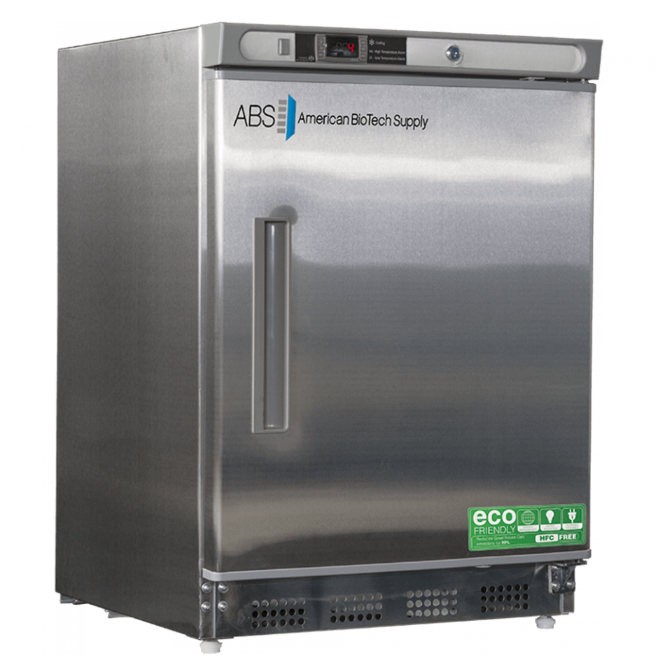 ABS 4.5 Cu Ft Premier Undercounter Stainless Steel Refrigerator Built-In ABT-HC-UCBI-0404SS - microscopemarketplace