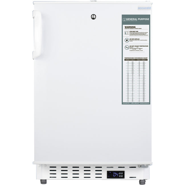 Accucold 3.32 Cu.Ft. Healthcare All-Refrigerator, ADA Compliant, 20"W x 32"H  | Model ADA404REF - microscopemarketplace