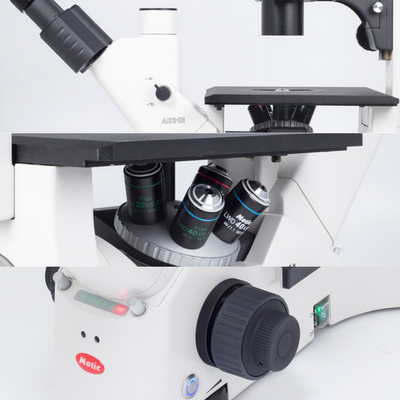 Motic AE31E with FITC and TRITC Filter Fluorescence Bundle Microscope - microscopemarketplace