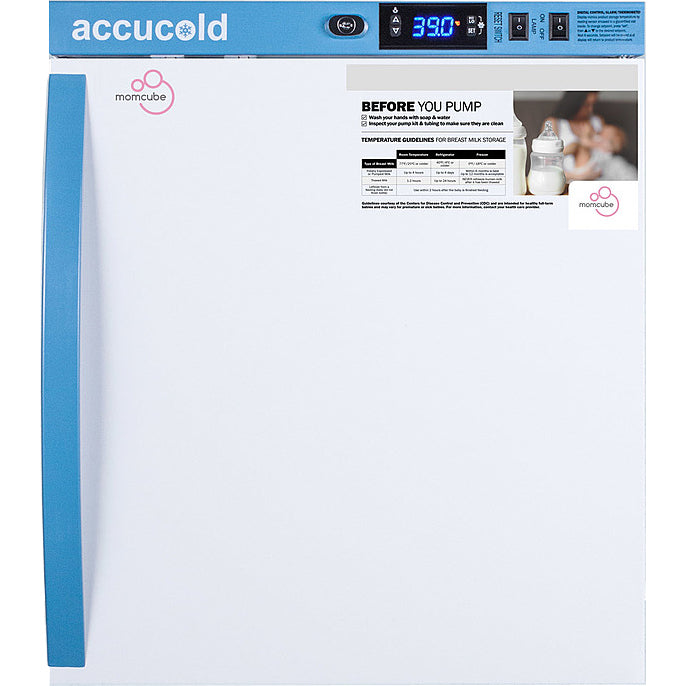 Accucold 1 Cu.Ft. MOMCUBE™ Breast Milk Refrigerator, Solid Door  | Model ARS1MLMC - microscopemarketplace