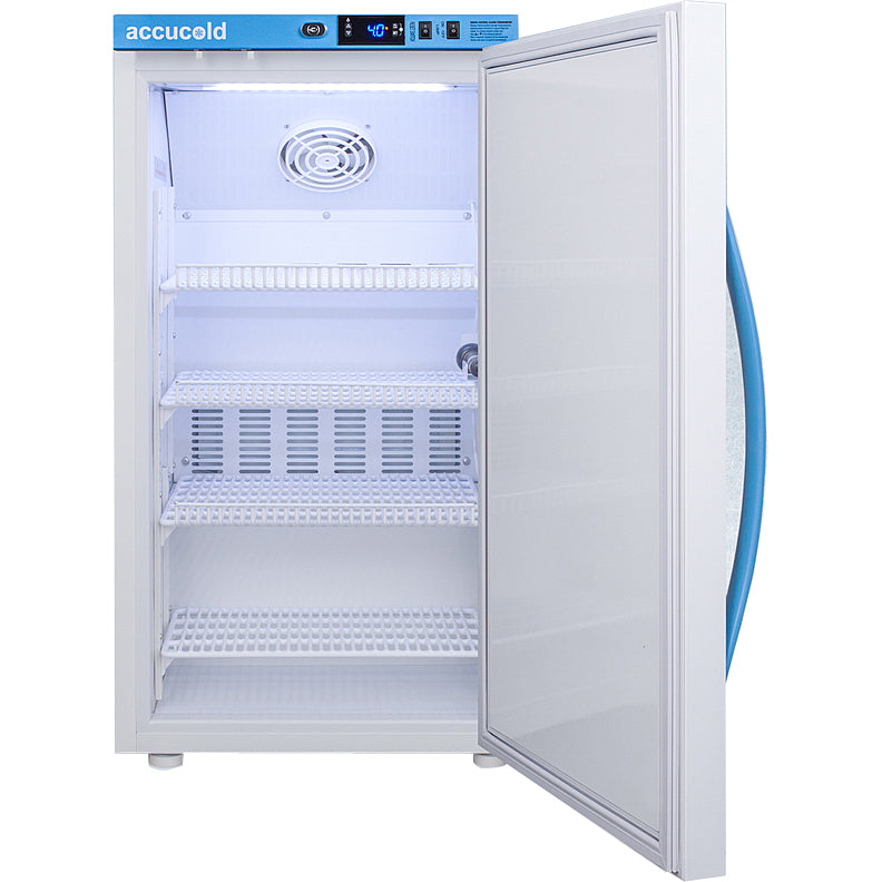Accucold 3 Cu.Ft., Counter Height Lab Refrigerator, w/Digital Data Logger | Model ARS3MLDL2B - microscopemarketplace