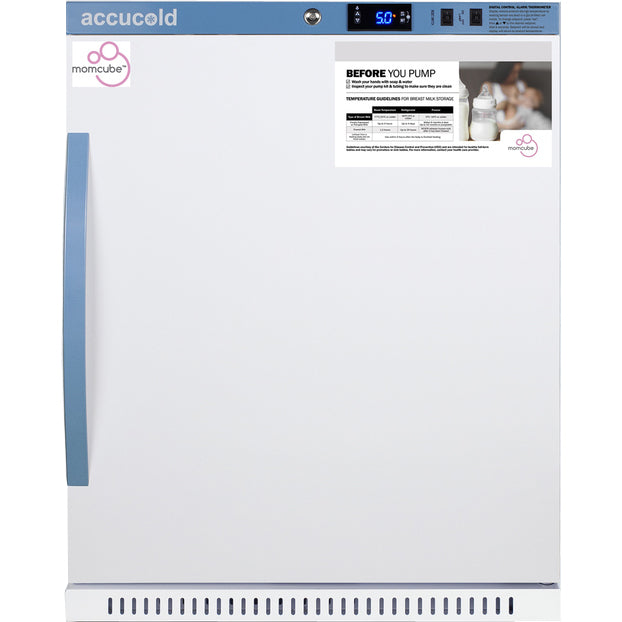 Accucold 6 Cu.Ft., MOMCUBE™ Breast Milk, ADA Height, Locking Compartments   | Model ARS62MLMCBIADALK - microscopemarketplace