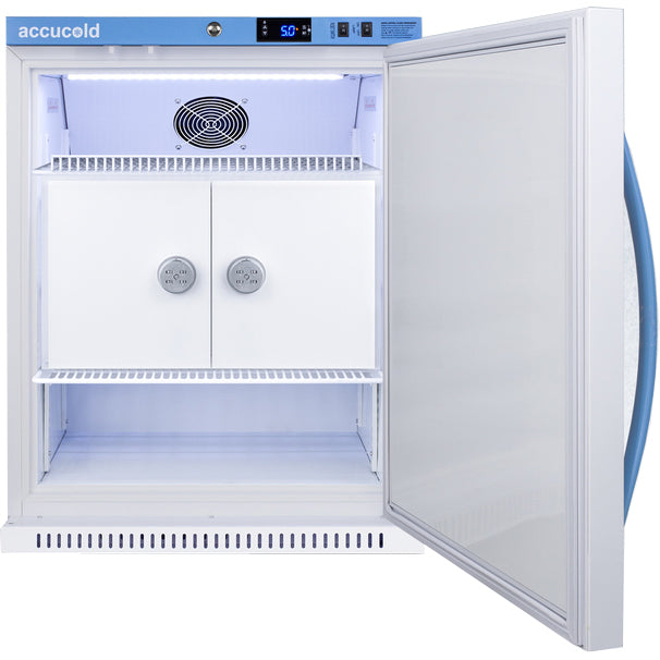 Accucold 6 Cu.Ft., MOMCUBE™ Breast Milk, ADA Height, Locking Compartments   | Model ARS62MLMCBIADALK - microscopemarketplace
