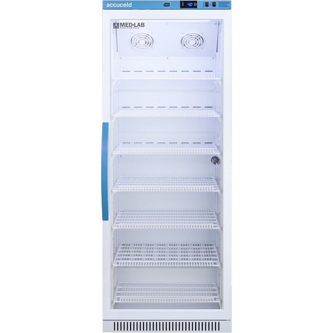 Accucold 12 Cu.Ft. Glass Door Upright Laboratory Refrigerator | Model ARG12ML - microscopemarketplace