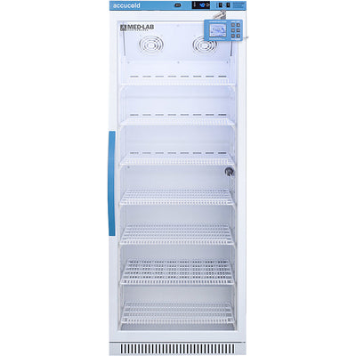 Accucold 12 Cu.Ft., Upright Laboratory Refrigerator, Digital Data Logger, Glass Door | Model ARG12MLDL2B - microscopemarketplace