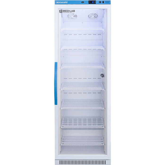 Accucold 15 Cu.Ft. Glass Door Upright Laboratory Refrigerator | Model ARG15ML - microscopemarketplace
