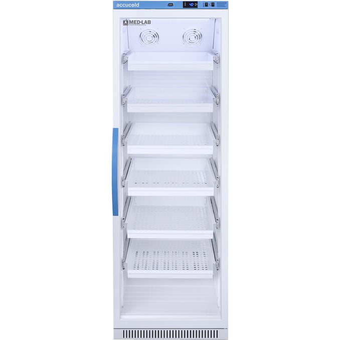 Accucold 15 Cu.Ft. Glass Door, Removable Drawers Laboratory Refrigerator | Model ARG15MLDR - microscopemarketplace