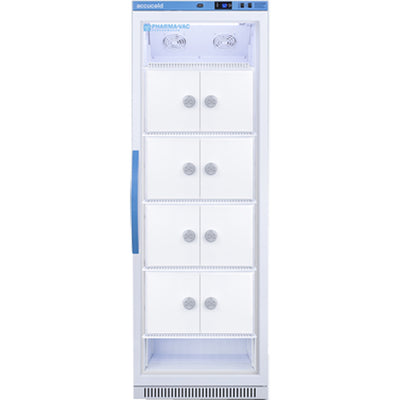 Accucold 15 Cu. Ft. Interior Locker Glass Door Vaccine Refrigerator | Model ARG15PVLOCKER - microscopemarketplace
