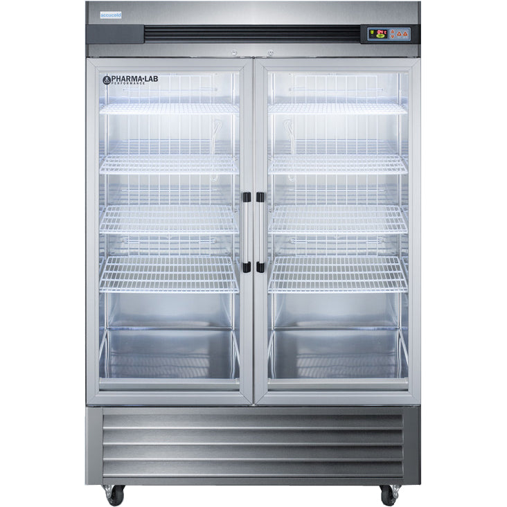 Accucold 49 Cu.Ft. Glass Double Door Upright Pharmacy Refrigerator | Model ARG49ML - microscopemarketplace