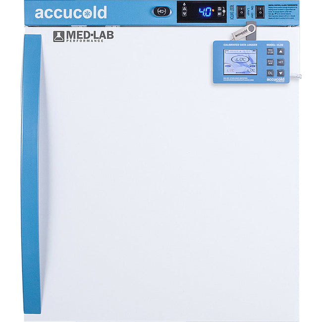 Accucold 1 Cu.Ft., Compact Laboratory Refrigerator, w/Digital Data Logger | Model ARARS1MLDL2B - microscopemarketplace