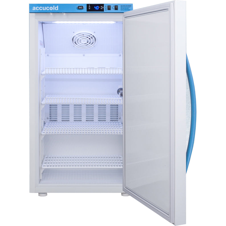 Accucold 3 Cu.Ft. Solid Door, Counter Height Laboratory Refrigerator | Model ARS3ML - microscopemarketplace