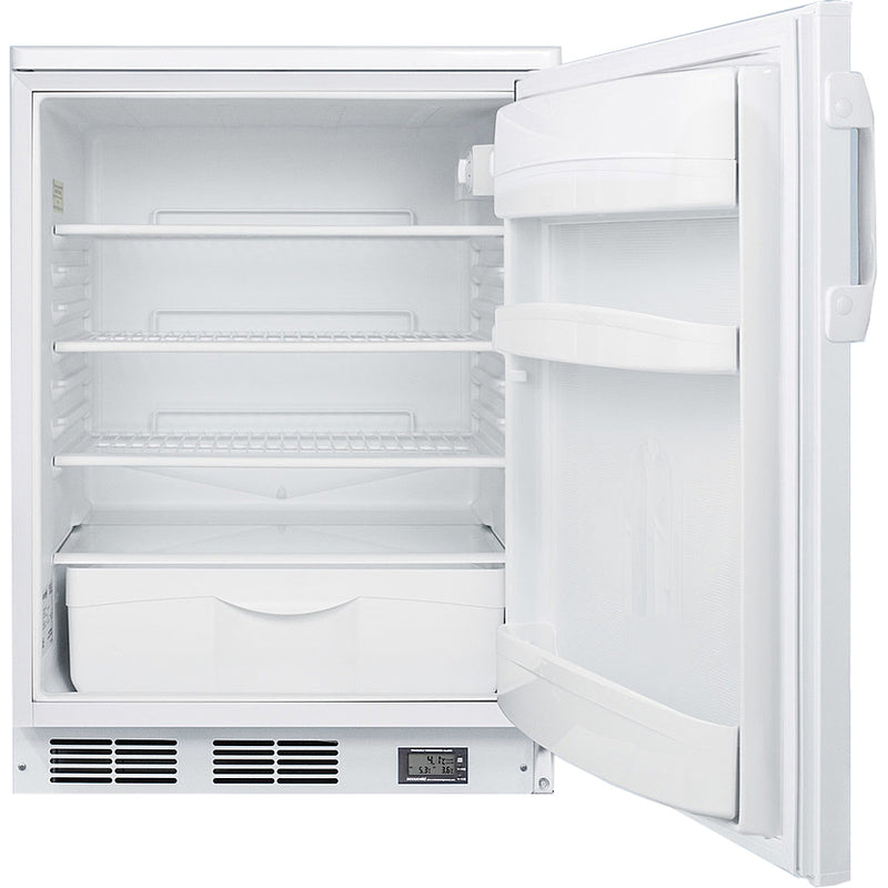 Accucold 5.5 Cu.Ft. All-Refrigerator, 24" Wide, Digital Temp Display, Solid Door | Model FF6LWBI7NZ - microscopemarketplace