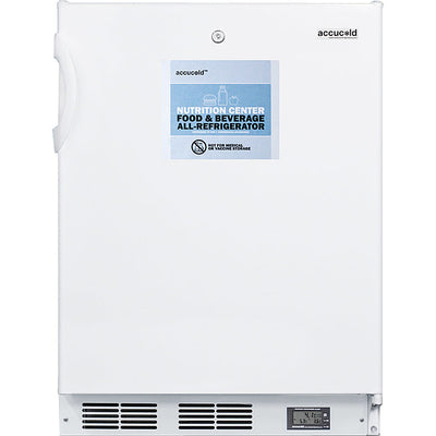 Accucold 5.5 Cu.Ft. All-Refrigerator, 24" Wide, ADA Compliant, Digital Temp Display  | Model FF6LWBI7NZADA - microscopemarketplace