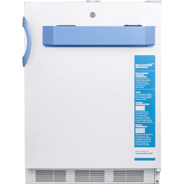 Accucold 3.2 Cu.Ft. All-Freezer, 24" Wide, ADA Compliant, Solid Door  | Model VT65MLBIMED2ADA - microscopemarketplace