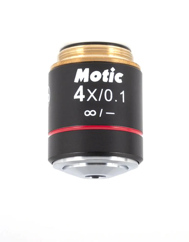 MOTIC EC Plan Achromat 4X/0.1 (WD=15.9mm) | (1101001703211) - Microscope Marketplace