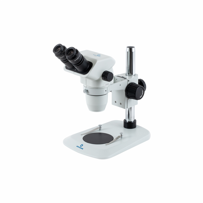 Accu-Scope 3075 Binocular Zoom Stereo Microscope on Pole Stand - microscopemarketplace
