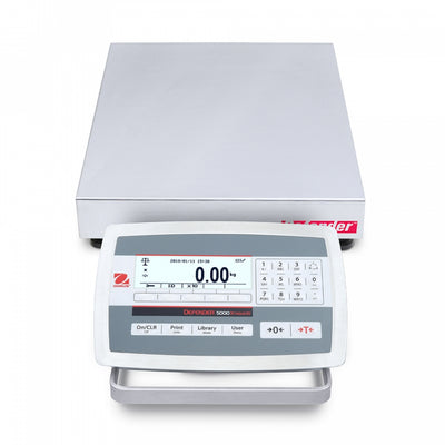 Ohaus D52XW12WQR5 Defender 5000 Low Profile, Washdown Bench Scales - microscopemarketplace