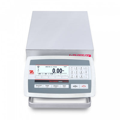 Ohaus D52XW5WQS5 Defender 5000 Low Profile, Washdown Bench Scales - microscopemarketplace