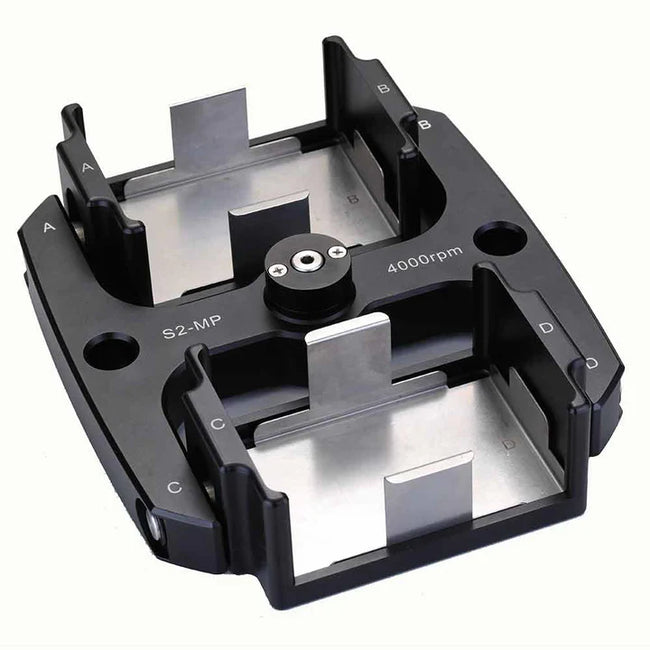 Globe Scientific 2 Place Microplate Swing-Out Rotor, Aluminum, for GCC-MP | GCC-MP-SWING-PLATE