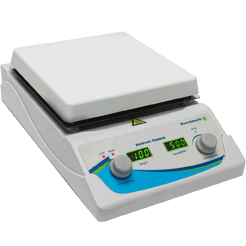 Benchmark Scientific Digital Hotplate Stirrer 7" x 7" - microscopemarketplace