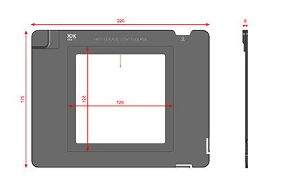 Okolab LEICA TL 220x170 GLASS - microscopemarketplace