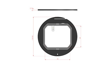 Okolab LEICA R88 GLASS | For Leica Inverted Microscopes - microscopemarketplace