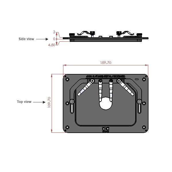 H117 Okolab PRIOR H117 METAL RECESSED | PRIOR Microscope Stage Thermal Plat