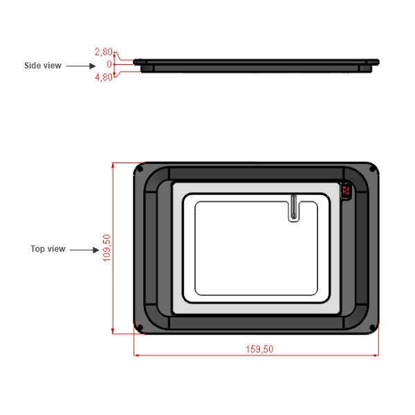 Okolab K FRAME GLASS RECESSED | Thermal Stage Plate for Inverted ...