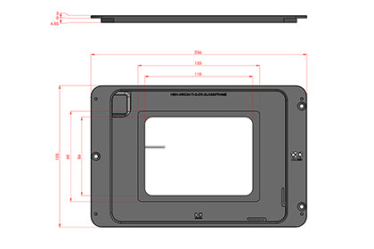 Okolab NIKON TI S ER GLASS/FRAME | Heated Stage Insert for Nikon TI ...