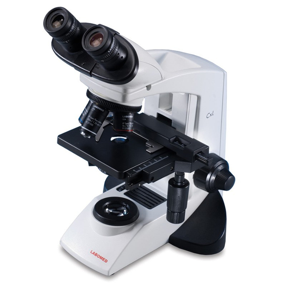 Labomed 9135006 CxL Binocular Cordless Microscope, 4x, 10x, 40x, 100x Objectives, LED Illumination - microscopemarketplace