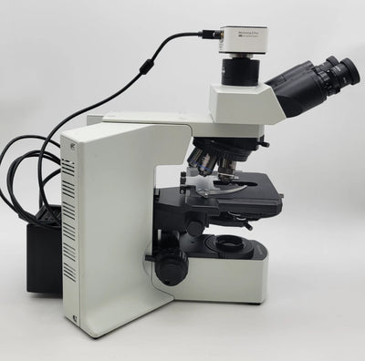 Olympus Microscope BX51 with DIC, Phase Contrast, Trinocular Head & Camera - microscopemarketplace