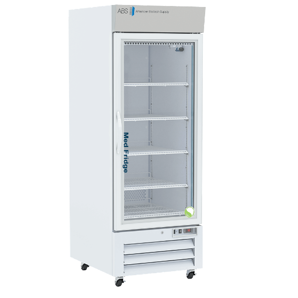 ABS 26 Cu Ft Pharmacy Glass Door Refrigerator PH-ABT-NSF-S26G - microscopemarketplace