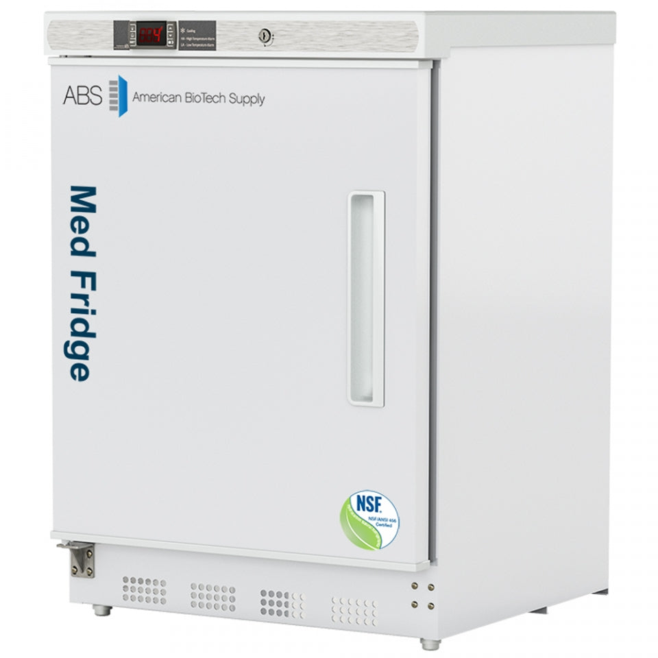 ABS 4.6 Cu. Ft. Built-In Vaccine Refrig. Left Hinged NSF/ANSI 456 Certified PH-ABT-NSF-UCBI-0404-LH - microscopemarketplace