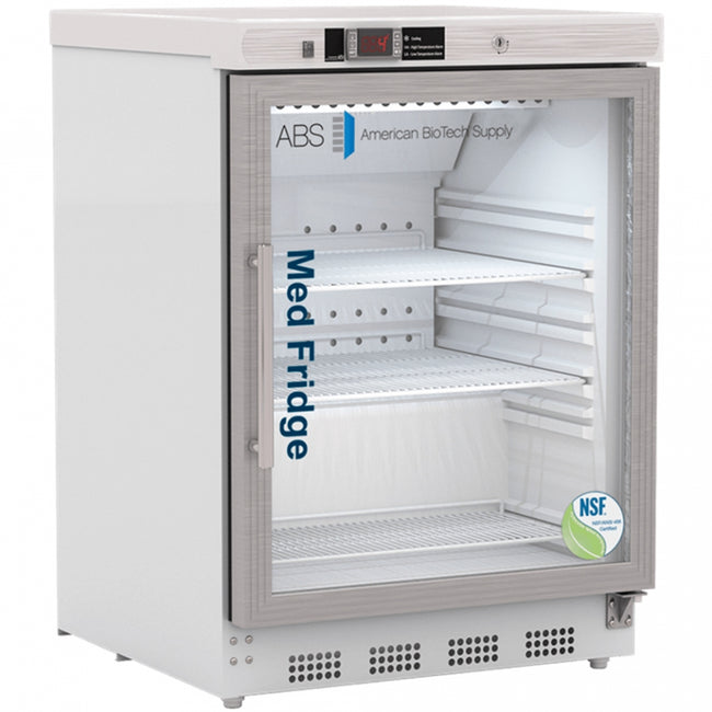ABS 4.6 Cu Ft. Built-In Glass Door Vaccine Refrigerator NSF/ANSI 456 Certified PH-ABT-NSF-UCBI-0404G - microscopemarketplace