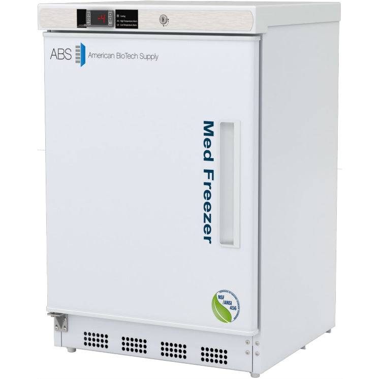 ABS Undercounter Vaccine Freezer, 4.2 Cu.Ft., NSF/ANSI 456, Left-Hinged # PH-ABT-NSF-UCBI-0420-LH - microscopemarketplace