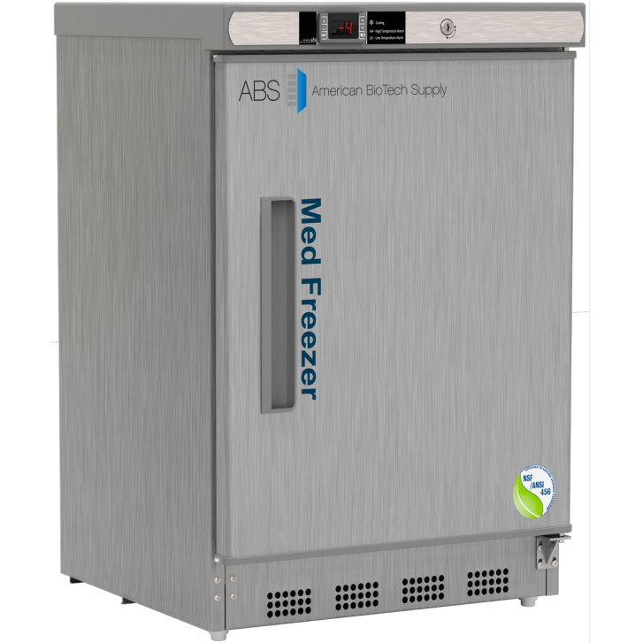 ABS Undercounter Vacc. Freezer, 4.2 Cu.Ft., NSF/ANSI 456, Stainless Steel # PH-ABT-NSF-UCBI-0420SS - microscopemarketplace