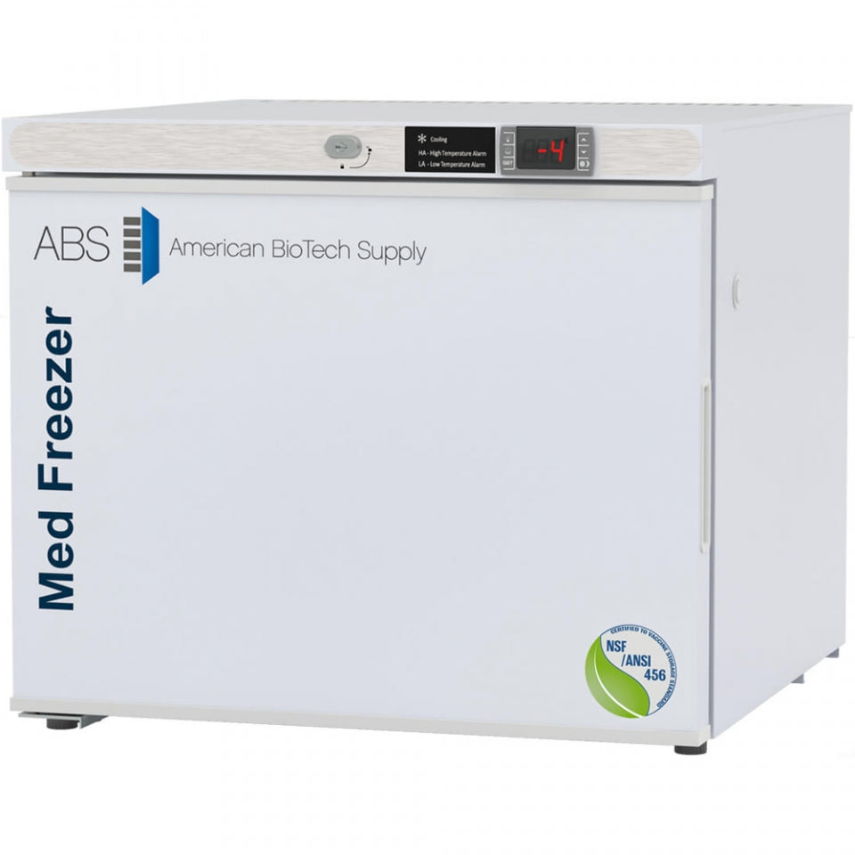 ABS Vaccine Countertop Freezer, Left Hinged, 1.7 Cu.Ft., NSF/ANSI 456 # PH-ABT-NSF-UCFS-0120-LH - microscopemarketplace