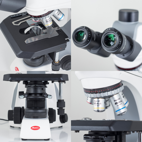 Motic PANTHERA C2 with TRITC Filter Fluorescence Bundle Microscope - microscopemarketplace