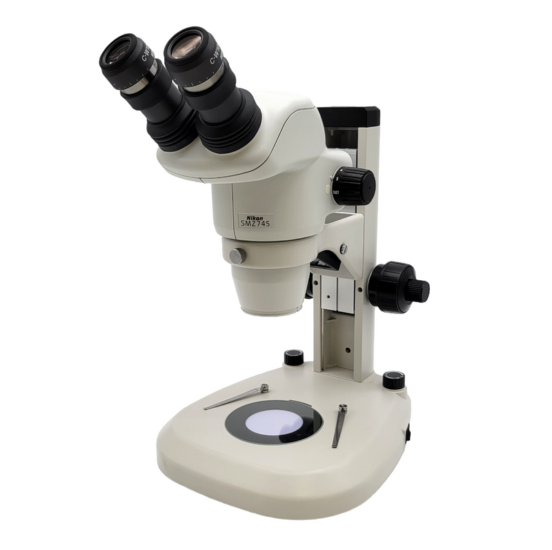 Nikon Stereo Microscope SMZ745 with Transmitted & Reflected Light Stand - microscopemarketplace