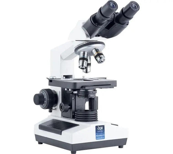 LW Scientific Revelation III DIN, 4 Objective Microscope - microscopemarketplace