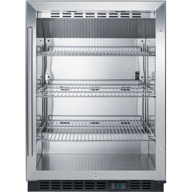 Accucold 5 Cu.Ft. Beverage Center Cooler, 24" Wide, Glass Door  | Model SCR610BL - microscopemarketplace
